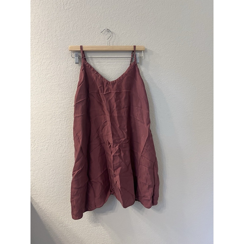 Athleta Size M Calm Cool Slip Dress Tawny Rose Lounge Sleep Relax Summer